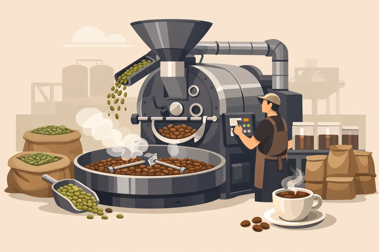 How to Commercially Roast Coffee Beans